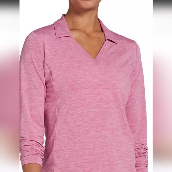 Blouse by Lady Hagen Heathered Pink Size Small - Picture 1 of 7